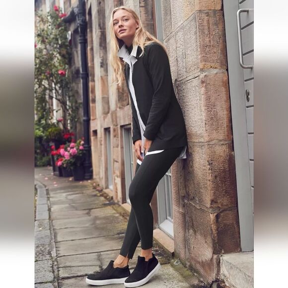 Athleta -1413 Stellar Pants Black #870815 *Altered-Trimmed Hem* Size Medium - Picture 5 of 12